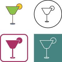 Cocktail Drink Icon Design vector