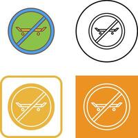No Skating Icon Design vector