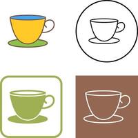 Tea Cup Icon Design vector