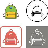 Bag Pack Icon Design vector