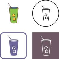 Iced Coffee Icon Design vector