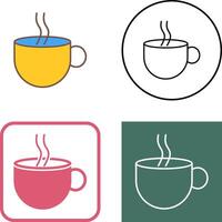 Hot Coffee Icon Design vector