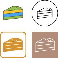 Cake Slice Icon Design vector