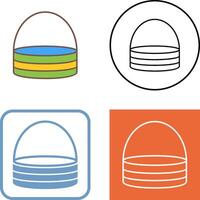 Unique Basket Icon Design vector