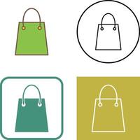 Unique Shopping Bag Icon Design vector