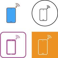 Unique Connected Device Icon Design vector