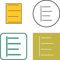 Unique Left Align Icon Design vector