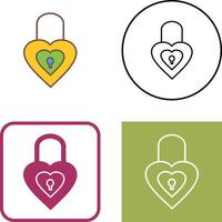 Unique Lock Icon Design vector