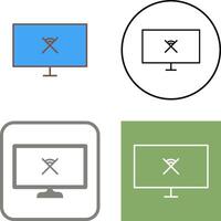 Unique Disconnected Network Icon Design vector