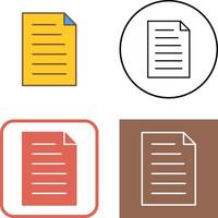 Unique Document Icon Design vector