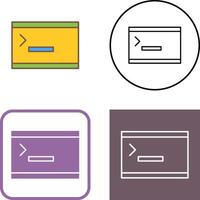 Unique Console Icon Design vector
