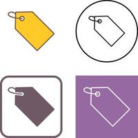 Unique Tag Icon Design vector