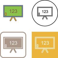 Unique Classroom Board Icon Design vector