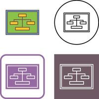 Unique Seo Structure Icon Design vector
