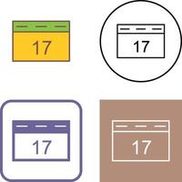 Unique Event Management Icon Design vector