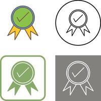 Unique Quality Control Icon Design vector
