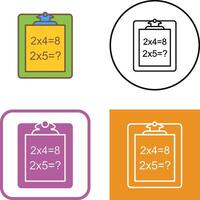 Unique Solving Question Icon Design vector