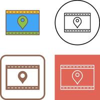 Unique Location Web Advertising Icon Design vector