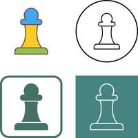 Unique Pawn Icon Design vector