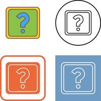 Unique Question Mark Icon Design vector