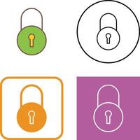 Unique Closed Access Icon Design vector