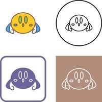 Unique Game Character Icon Design vector