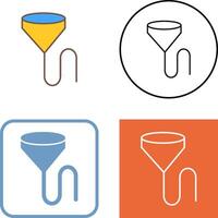 Unique Beer Bong Icon Design vector