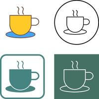 Unique Hot Coffee Icon Design vector