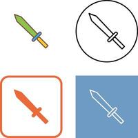 Unique Sword Icon Design vector