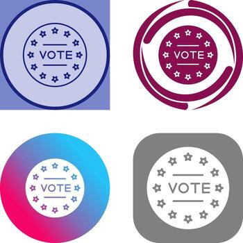 diseño de icono de voto vector