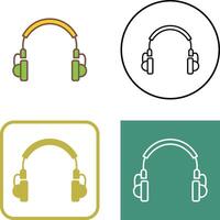 único auriculares icono diseño vector