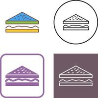 Unique Sandwich Icon Design vector