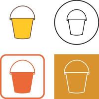 Water Bucket Icon Design vector