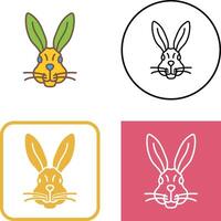 Rabbit Icon Design vector