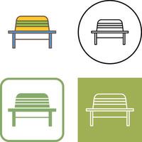 Garden Bench Icon Design vector