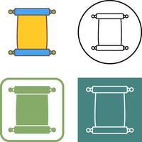 Scroll of Paper Icon Design vector