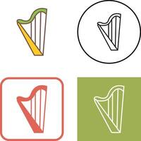 Harp Icon Design vector