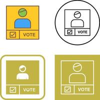 Candidate Banner Icon Design vector