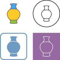 Antique Jar Icon Design vector