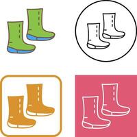 Unique Boots Icon Design vector