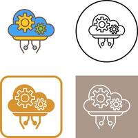 Cloud Computing Icon Design vector