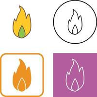 Unique Fire Icon Design vector