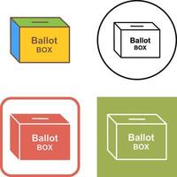 votación caja icono diseño vector