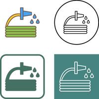 Unique Water Hose Icon Design vector