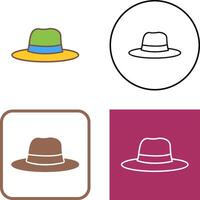 De las mujeres sombrero icono diseño vector