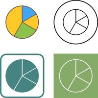 Pie Chart Icon Design vector