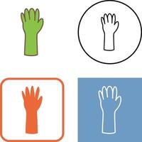 Unique Gloves Icon Design vector