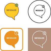 Message Bubbles Icon Design vector