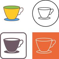 Tea Cup Icon Design vector