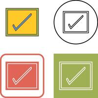 Checkbox Icon Design vector